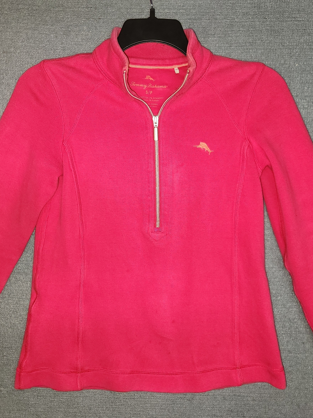 Tommy Bahama Women's Pink Quarter-Zip Pullover #447